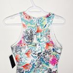 Guess  Jungle Flora racerback scuba bodycon mini dress size  S Photo 3