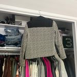 Ella Moss black white ikat tribal sleeve button down jacket XS Photo 2