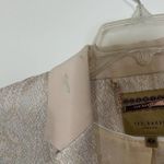 Ted Baker Champagne Pink Metallic Python Holiday Blazer Jacket size 3 Medium Photo 3