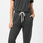 Vuori Halo Essential Jumpsuit Charcoal Gray Size Small Soft Stretch Lounge Fit Photo 0