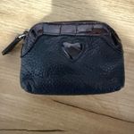 Vintage Brighton‎ Change Coin Wallet Purse Brown & Black Leather F Photo 2