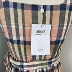 Gal Meets Glam  Peyton Linen Blend Plaid Dress Sz 0 Photo 6