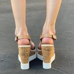 Soda Tan Lug Sole Cork Platform Wedge Photo 2