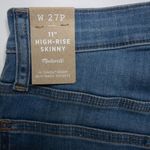 Madewell NEW  11" High-Rise Skinny Jeans‎ in Layne Was. Size 27 Photo 9
