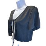 Romwe Women's Black Pink 2 Pair of Shirts Crop Top Tie Front Size L SKU 1035 Photo 1