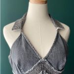 Moschino NEW  Jeans Faded Black Denim Moto Mini Dress Photo 7