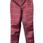 NBD Revolve × Naven Twins Red & Black Metallic High Rise Pants Photo 0