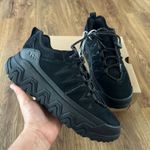 UGG  black suede lace up shoes sneakers waterproof women’s 7 new Photo 6