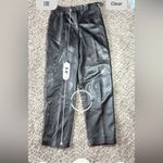 Vintage‎ 90s Lord & Taylor Brown 100% Leather Straight Leg Pants Size 6 Photo 7