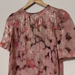 Kate Spade  Silk Haley Top All That Glitters Size 2 Pink Photo 3