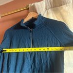 Iguana Merino Wool Quarter Zip Pullover Sweatshirt Thumbholes Teal Blue Size‎ XS Photo 6
