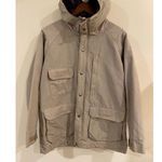 Woolrich  Vintage Light Jacket Womens Size Large Beige Hooded wool blend lined Photo 0