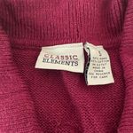 Classic Elements NWOT Vintage  Burgundy Embroidered Floral Beaded Sleeveless Cardigan Vest, size S Photo 14