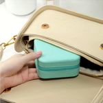 1pc Mini Jewelry Box, Portable Jewelry Storage Box, PU Leather‎ Small Organizer Photo 6