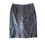 Mixit Vintage 1990’s Black Genuine Leather High Waisted Pencil Skirt Size 6 Photo 1