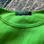 Vintage Lauren Ralph Lauren Lime Neon Green Long Sleeve Shirt Pocket Y2K Preppy Size M Photo 13