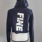 Fine Ass Girls Black Crop Hoodie Sweatshirt M Size M Photo 1