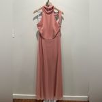 After Six After Six High Neck Halter Backless Maxi Dress Size 14 Photo 2