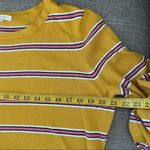 Ultra Flirt Yellow Striped long Sleeve Size Large Photo 5