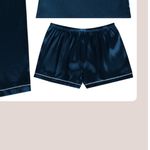 Flora Nikrooz nwot Satin Blue Lingerie shorts + Pants set M Photo 4