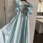 FANM MON Fanm Mon Demre Dress Size Medium New Blue Photo 6