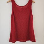 Chico's Women's size 3 / Lg Red French Crew Tank Sleeveless Blouse | Bay Shirt Photo 1