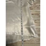 Nation Ltd  V-Neck Short Sleeve Satin Blouse Tee Shirt T-Shirt Women's Med. White Photo 4