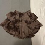 Aerie Brown Ruffle Skirt Photo 1