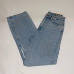 H&M Loose Straight High Jeans Light Denim Blue Photo 2