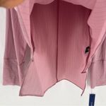 Apt. 9 APT.‎ 9 Pink Metallic Striped Crepe Chiffon High Low Long Sleeve Women's Top M Photo 2