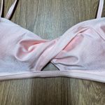 Xhilaration  Pink Satin Cross Front Bikini Swim Top Adjustable Size Medium 4-6 Photo 2
