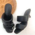 Sanctuary Womens Shoes Sandals Black Likely Square Toe Puffy Straps Size 6 Photo 1