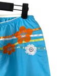 Victoria's Secret  Vintage Y2K 2003 Blue Ribbon Floral Wide Leg Crop Pants Small Photo 4