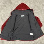 Laundromat Wool Heavy Sweater Jacket Womens Small Zip Fleece Lined Winter Red Photo 5