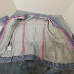 Hollister Y2K Denim Jacket Distressed Graffiti Women’s Small Photo 9