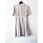 Free People x Revolve Abbie Mini Dress Cream Green Dot Bow Tie Puff Sleeve Size Photo 2