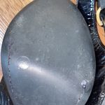 Vince Camuto Black Patent Leather w/ Chunky Heel & Peep Toe Shoes EUC Sz 10 Photo 3