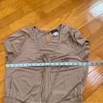 Venus  Gray Beige Short Sleeve V Neck T-shirt  Jumpsuit Romper harem pants Sz M Photo 9