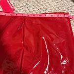 Commando NWT Faux Patent Leather Mini Skirt in Lava Red- Size Large Photo 7