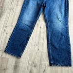 Silver Jeans NWT  Frisco Straight Leg Jeans Sz 30 High Rise Dark Wash Distressed Photo 6