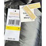 Michael Kors  Puffer Maxi Coat Gray Faux Fur Hooded Belted Warm‎ Longline Medium Photo 4