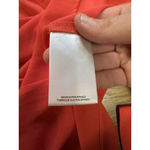 EXPRESS  Women Red Long Sleeve Shirt Size Small Button Down Polyester Lightweight Photo 9