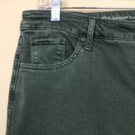 Chico's Chico’s Women’s So Slimming Girlfriend Slim Leg Ankle Olive Green Denim Jeans Photo 3