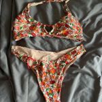 Blackbough THEA SCOOP NECK TOP & ASYMMETRICAL TEASE BOTTOMS bikini set in berry Photo 3