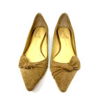 Ivanka Trump  size 7 leather‎ suede flats brown tan Photo 1