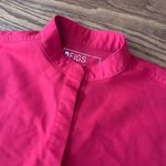 FIGS  Rafaela Oversized Scrub Top Size XXS Red Scrub Top Medical Dental Vet Photo 5