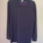 Gap Maternity Long Sleeve Drapey Blouse ~ Navy Purple, Modal ~ Women’s Size M Photo 0