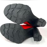 Alexander McQueen Tread Heeled Chelsea Red Leather Ankle Boots EU 36.5 Photo 6