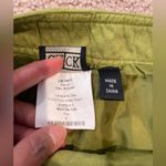 CLICK Kiwi Suede Front Slit Pencil Skirt Green Size 6 Photo 2