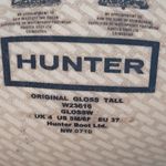 Hunter  Original Black Gloss Rain Boots Women's Size 6 Photo 3